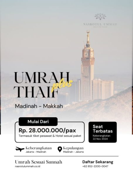Umroh Plus Thaif - Paket Gold - 9 Hari PP