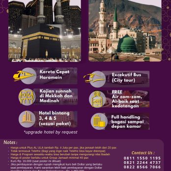 SPECIAL OFFER – UMRAH FREE THAIF 1447 H – 9 HARI PP